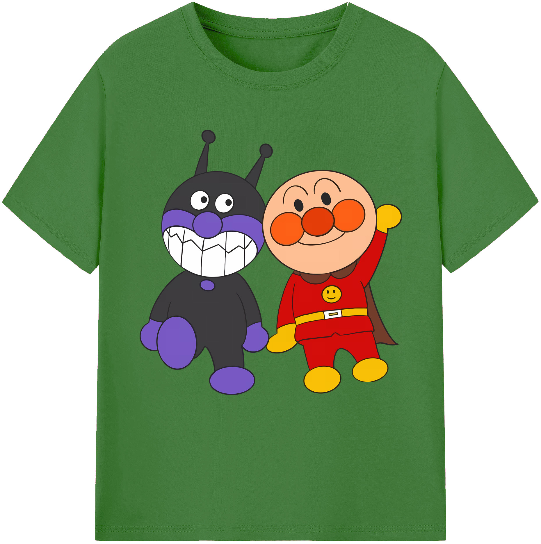 （画像用） アンパンマン Anpanman レディースカジュアルプリントTシャツ（綿100％）